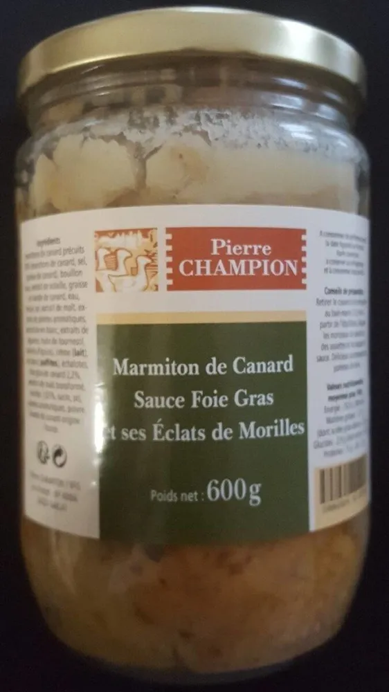 Marmiton de Canard Sauce Foie Gras et ses éclats de Morilles