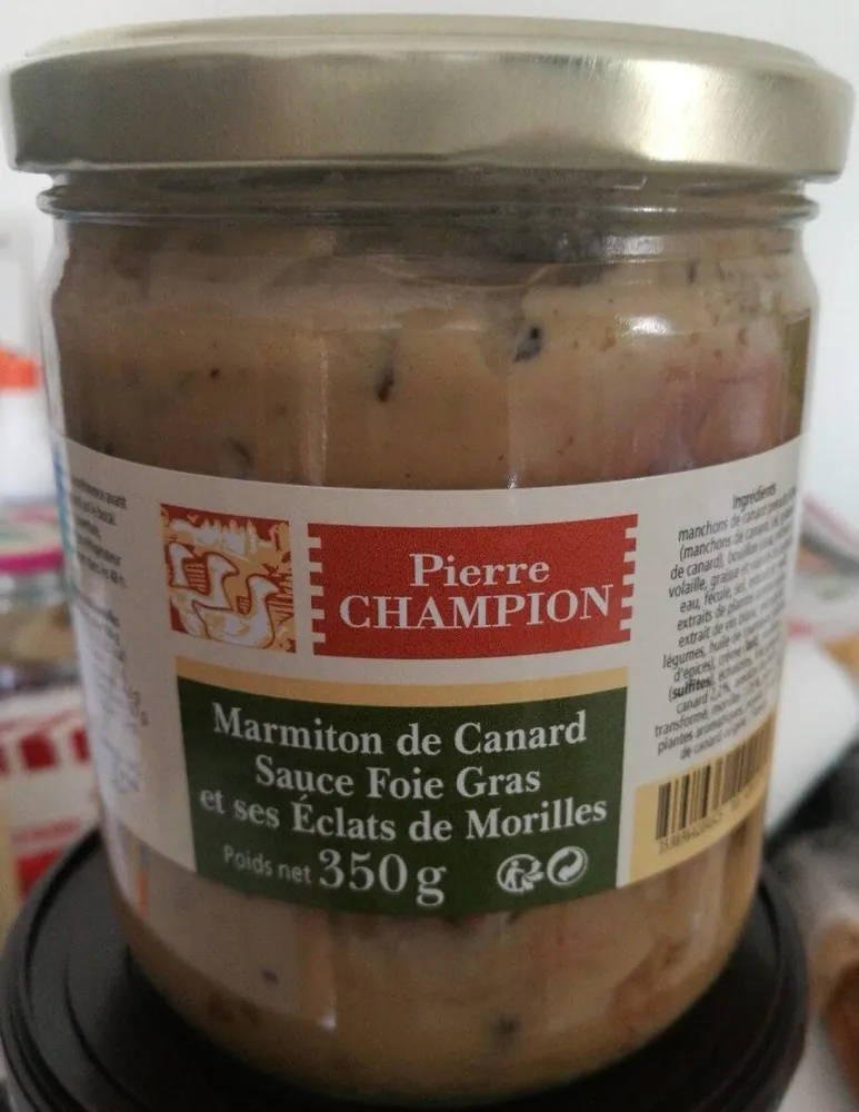 Marmiton de canard sauce foie gras et ses éclats de morilles