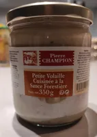 petite volaille cuisinée à la sauce forestière