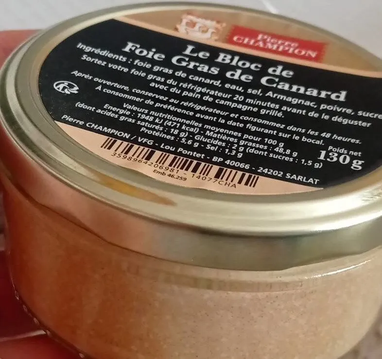 Le Bloc de Foie Gras de Canard