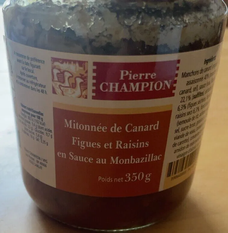 Mitonnee de canard figues et raisons en sauce au Monnazillac