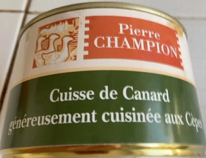 Cuisse de canard cuisinee aux cèpes