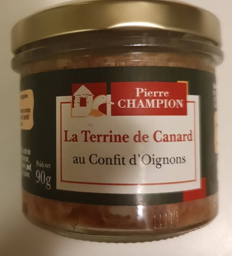La terrine de canard au confit d'oignons