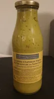 crème d'asperges vertes aux truffes de la saint jean