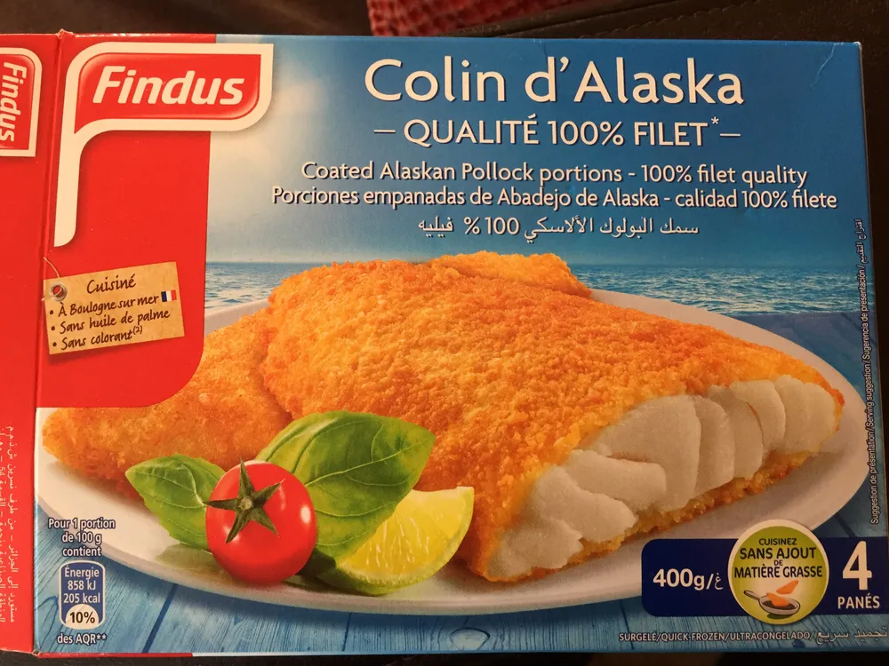 Colin d'alaska qualité 100% filet