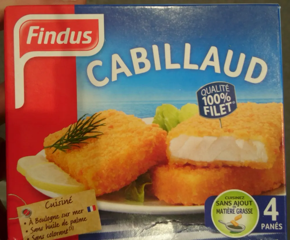 4 Tranches Panées de Cabillaud