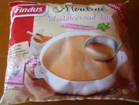 Mouliné lentilles corail, lardons & pointe de persil