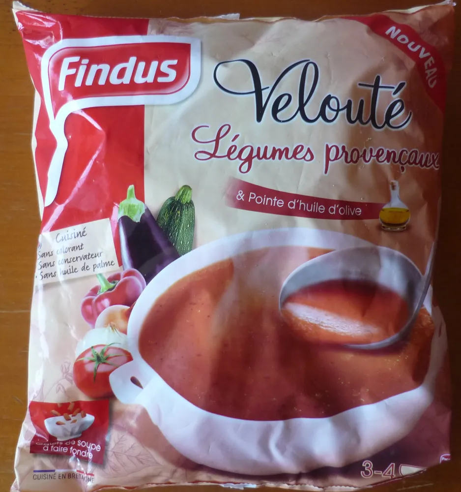 Velouté légumes provençaux & pointe d'huile d'olive