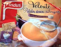 Velouté patates douces, aubergines et pointe de crème fraîche