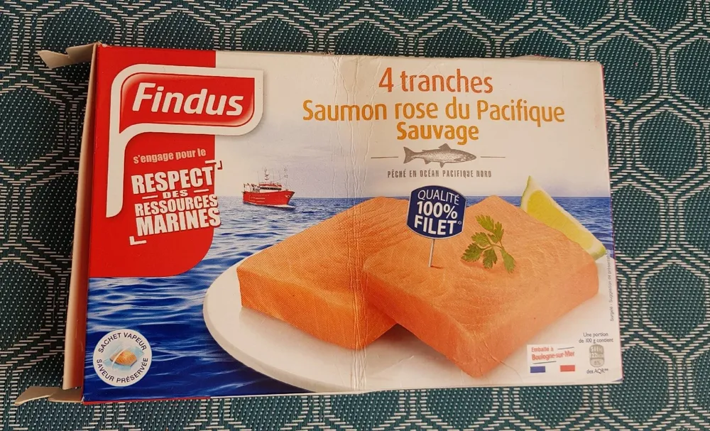 tranches saumon rose du pacifique