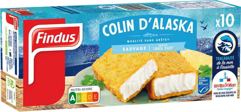 Tranches panées de Colin d'Alaska