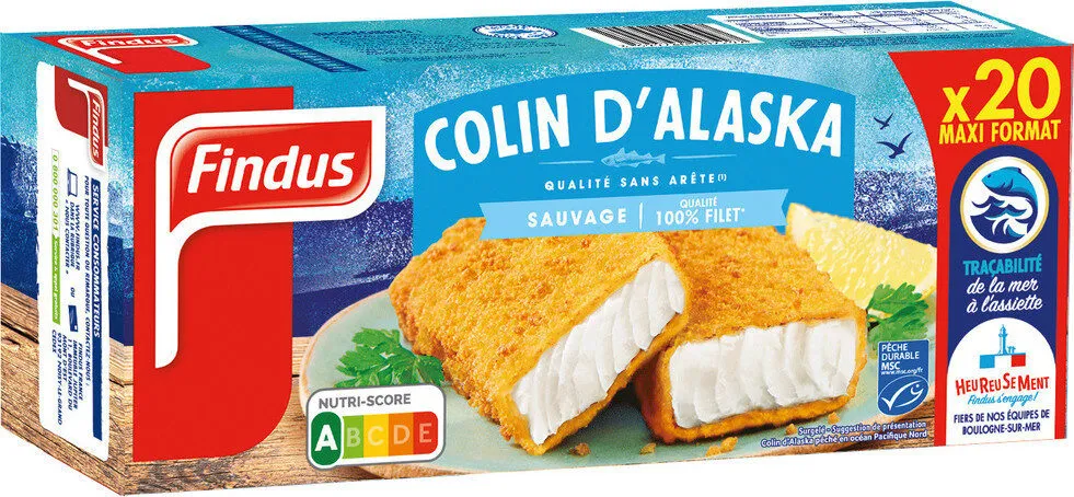 Tranches panées de Colin d'Alaska MSC