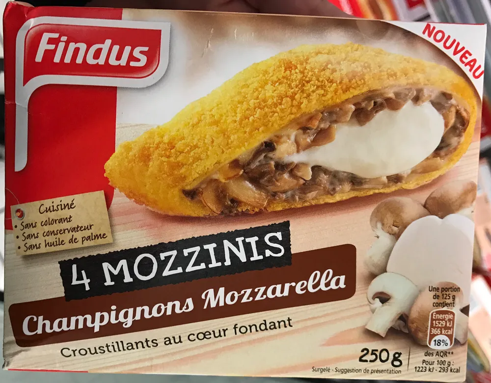 4 Mozzinis Champignons Mozzarella