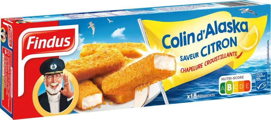 Bâtonnets Colin Alaska MSC saveur Citron