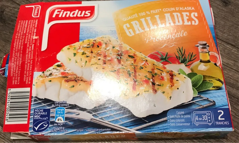 Grillade à la Provençale Colin d'alaska