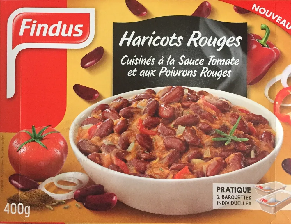 Légumes cuisinés haricots rouges sauce tomate