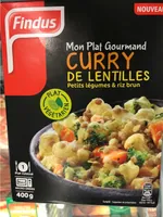 Mon plat gourmand curry de lentilles