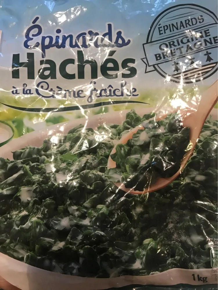 Epinards haches a la creme fraiche