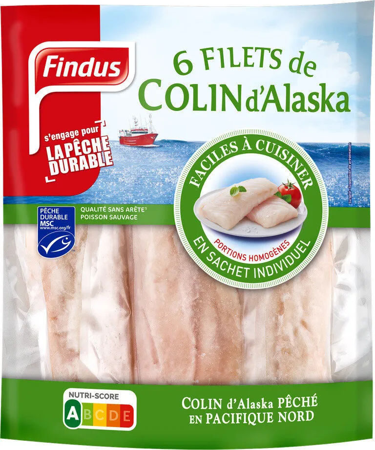 6 Filets de Colin d'Alaska