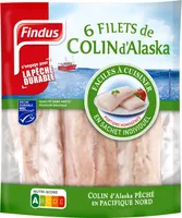 6 Filets de Colin d'Alaska