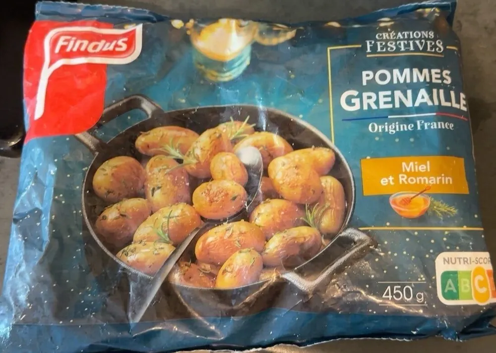 pommes grenaille miel romarin