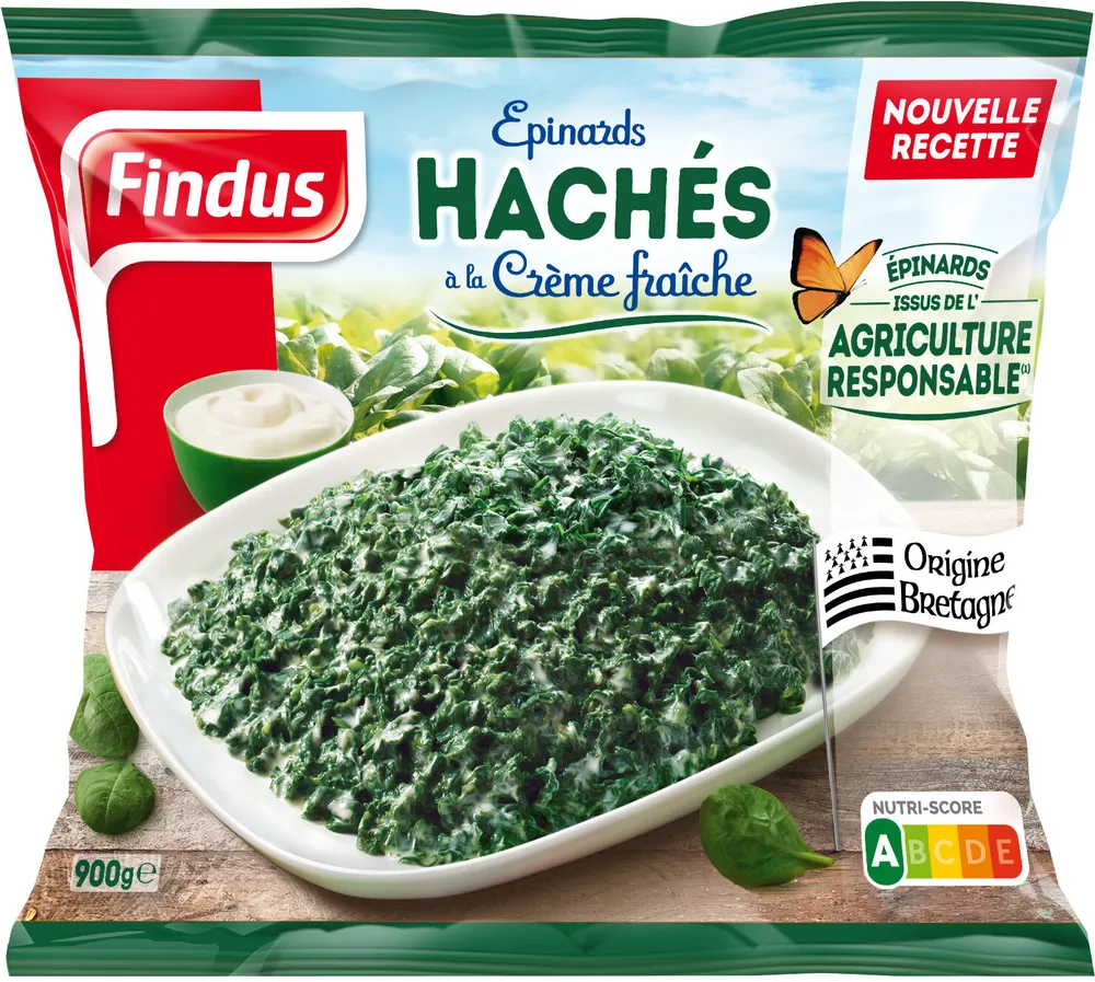 Epinards hachés à la crème