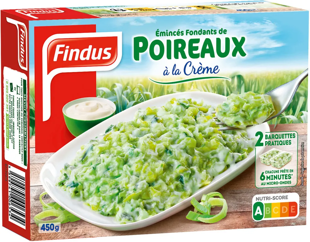 Eminces poireaux a la creme