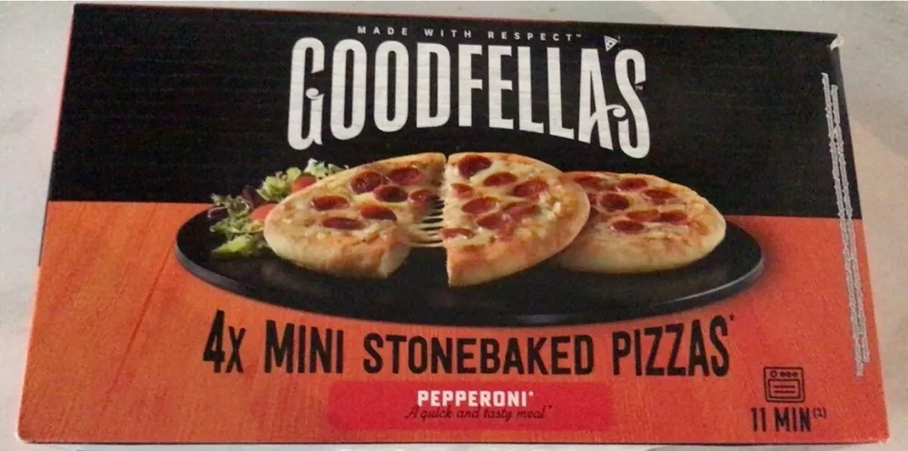 4x mini stonebaked pizzas