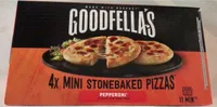 4x mini stonebaked pizzas