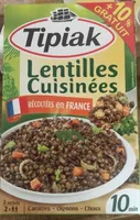 Lentilles cuisinées