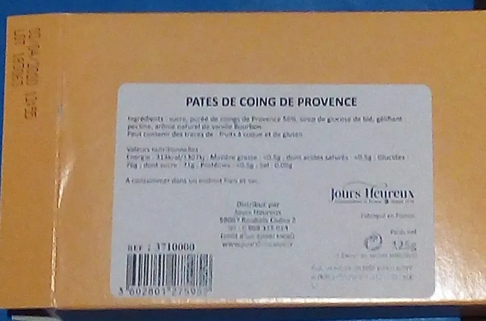 Pates de coing de Provence
