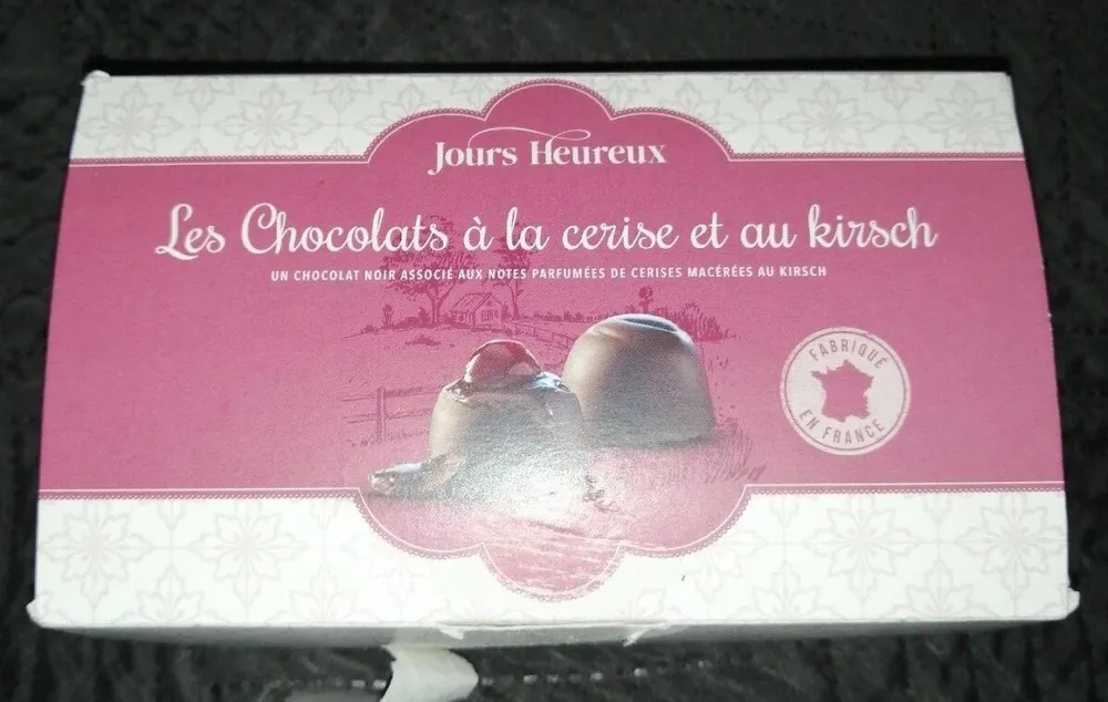 Les chocolats à la cerise et au kirsch