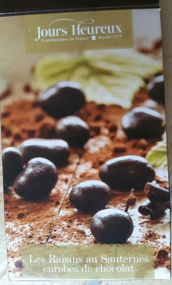 Chocolat raisins au Sauternes
