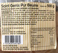 Saint Genix - Brioche avec pralinés aux amandes
