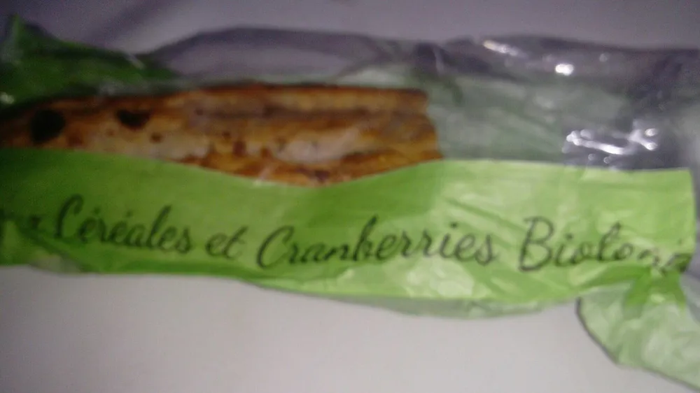 Pain céréales et cranberries