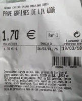 Pavé graines de lin 400g