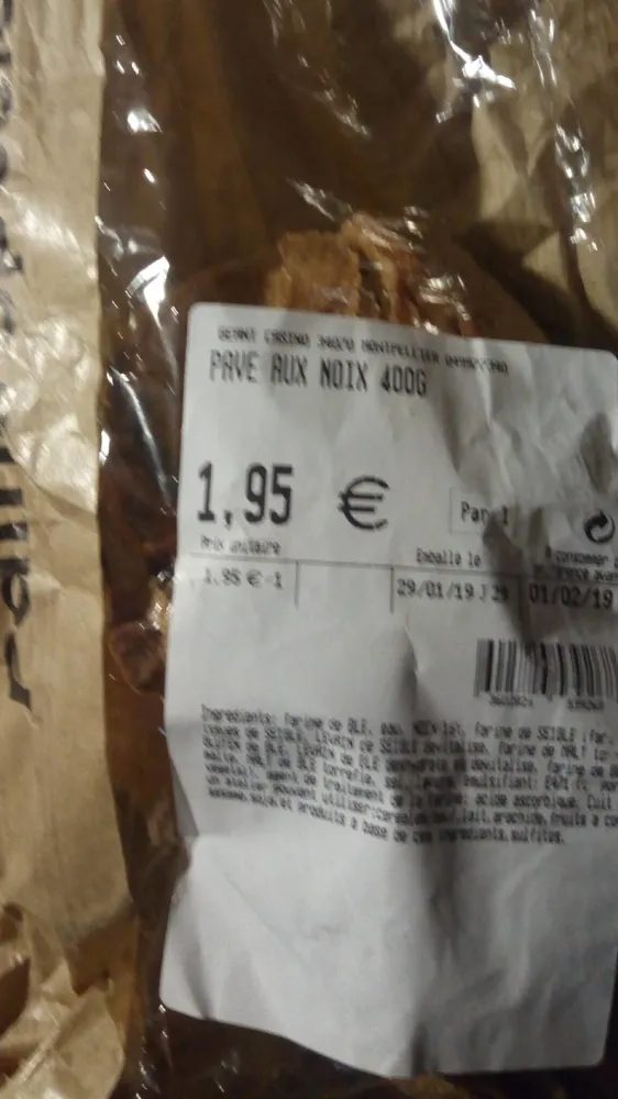 Pavé aux noix 400g