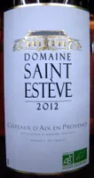 Côteaux d'Aix en Provence AOP 2012 Bio Domaine Saint Estève