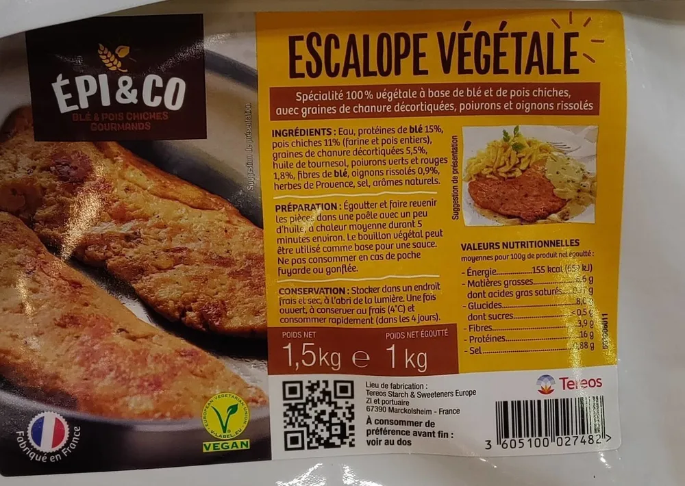 Escalope Végétale