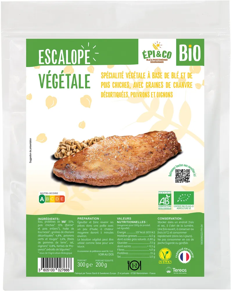 Escalope Végétale Bio