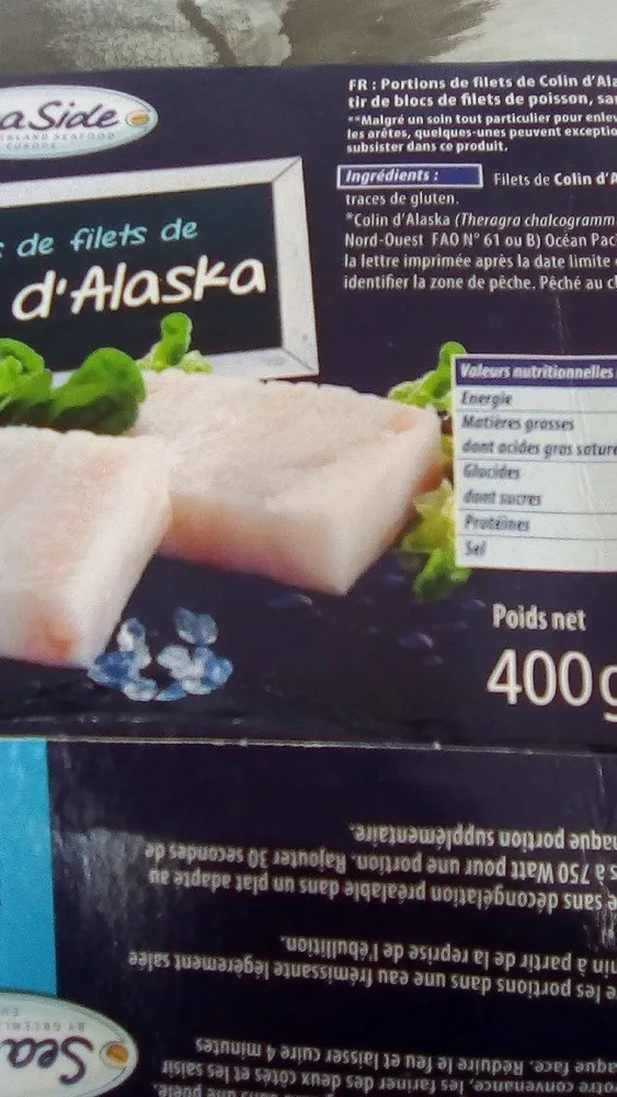 Filet de Colin d'Alaska