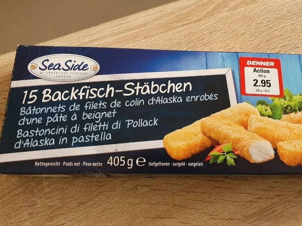 Bâtonnets de filets de colin l'Alaska enrobés