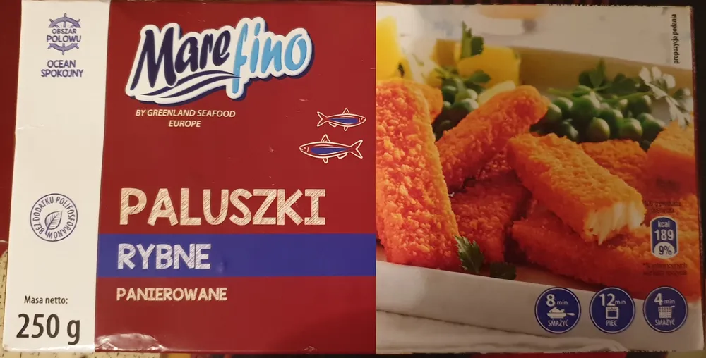 Paluszki rybne panierowane
