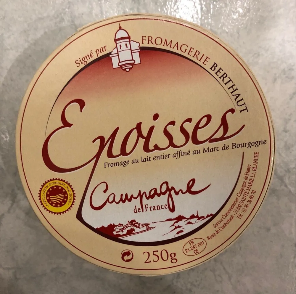 Epoisses Fromage au lait entier affiné au Marc de Bourgogne