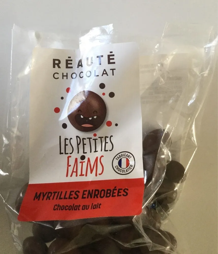myrtille enrobée chocolat au lait