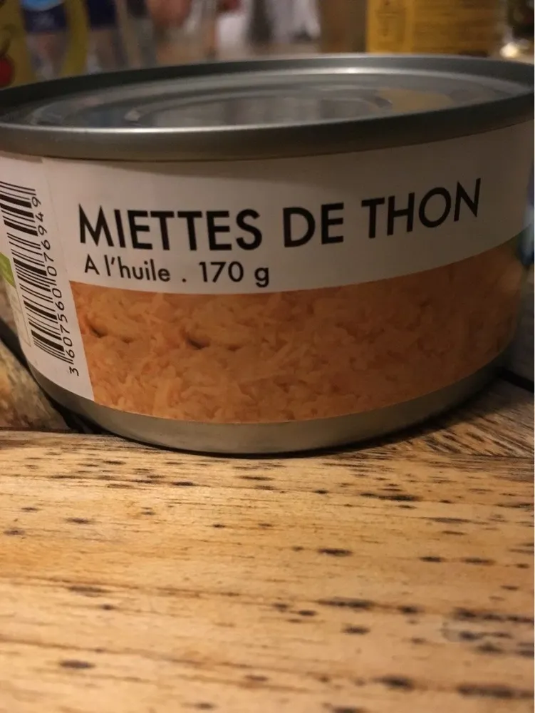 Miettes de thon