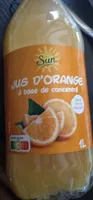 Jus d'orange a base de concentré