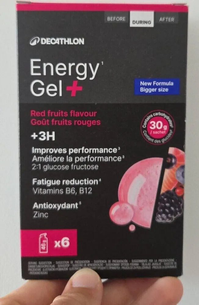 Energy gel + fruits rouges