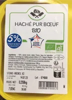Haché pur Boeuf Bio 5% mg