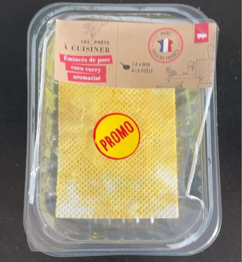 Émincé de Porc Marinés Au Coco Curry